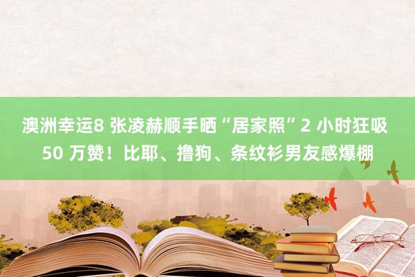 澳洲幸运8 张凌赫顺手晒“居家照”2 小时狂吸 50 万赞！比耶、撸狗、条纹衫男友感爆棚